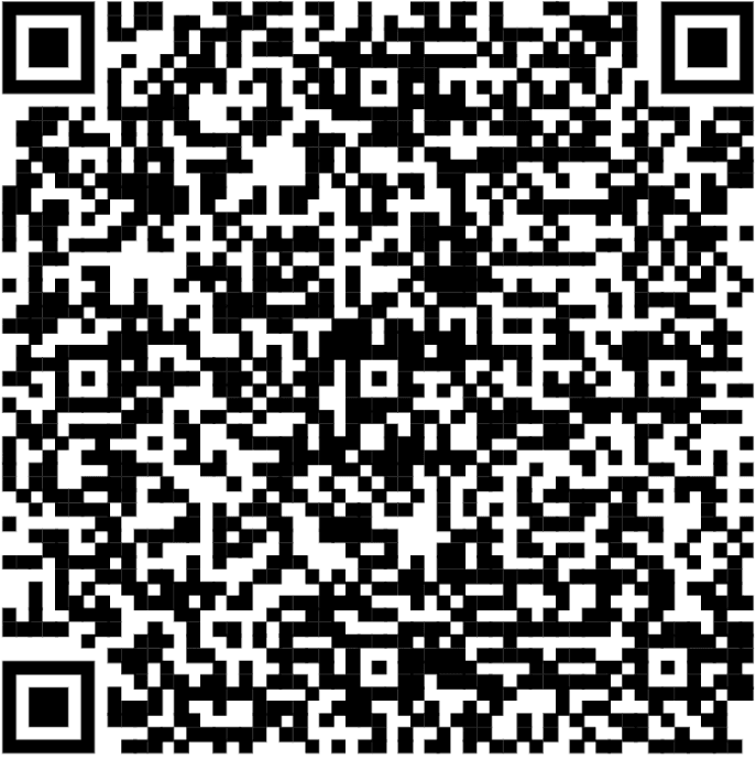 ein schwarzer und weißer qr code auf weißem hintergrund. der qr code besteht aus zahlreichen kleinen quadratischen mustern und soll mit einem mobilen gerät oder einem qr code reader gescannt werden.